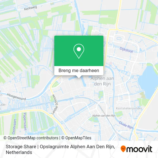 Storage Share | Opslagruimte Alphen Aan Den Rijn kaart