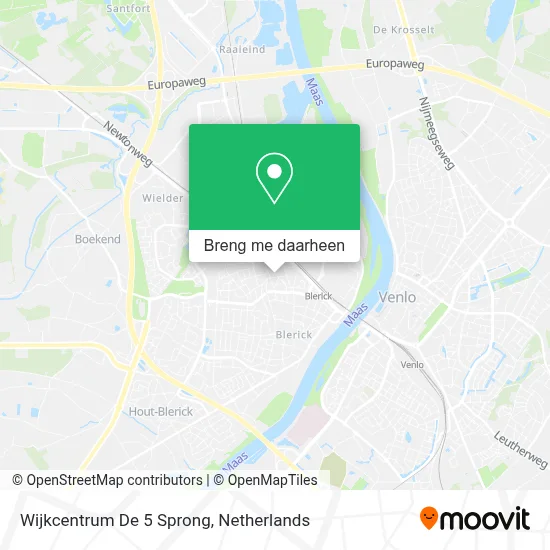 Wijkcentrum De 5 Sprong kaart