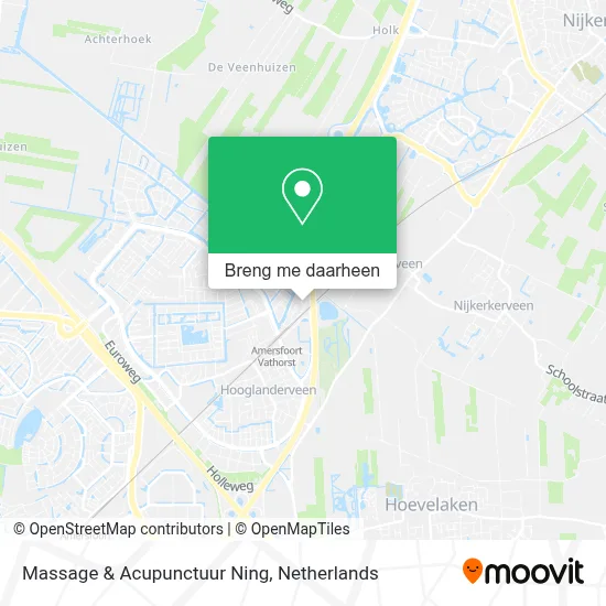 Massage & Acupunctuur Ning kaart