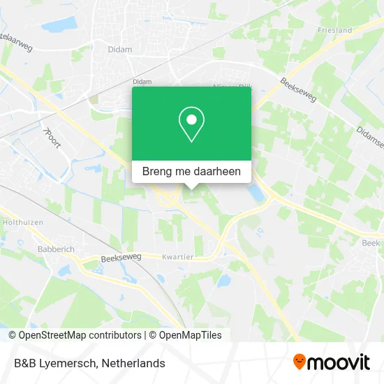 B&B Lyemersch kaart