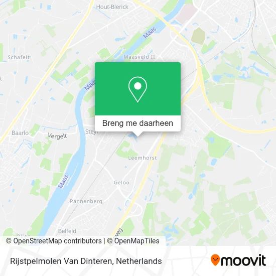 Rijstpelmolen Van Dinteren kaart