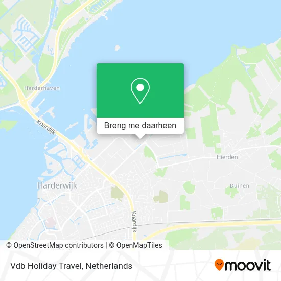 Vdb Holiday Travel kaart