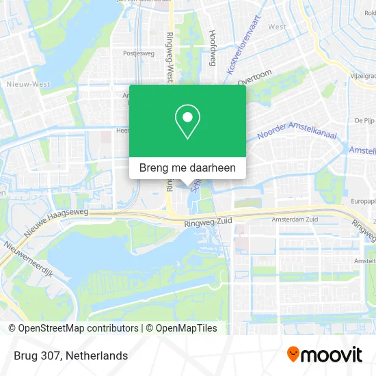 Brug 307 kaart
