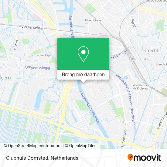 Clubhuis Domstad kaart