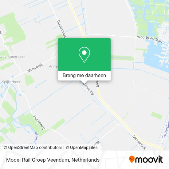 Model Rail Groep Veendam kaart