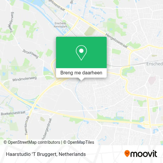 Haarstudio 'T Bruggert kaart