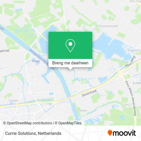 Currie Solutions kaart