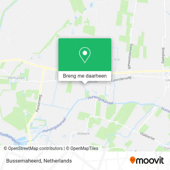 Bussemaheerd kaart