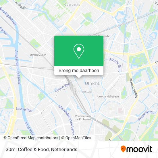 30ml Coffee & Food kaart