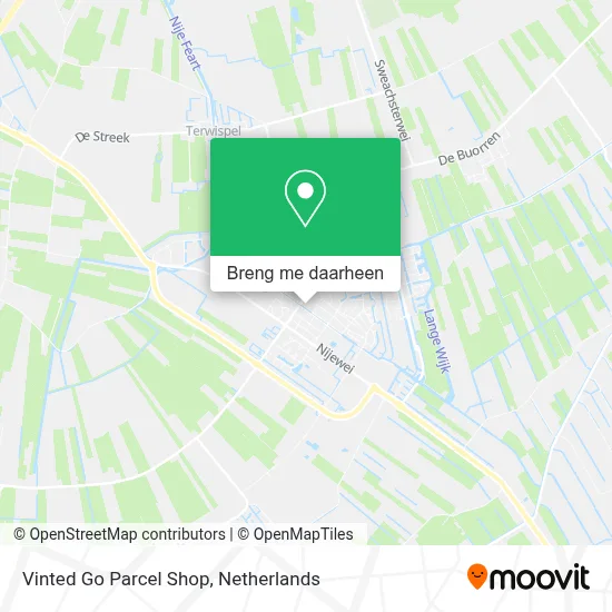 Vinted Go Parcel Shop kaart