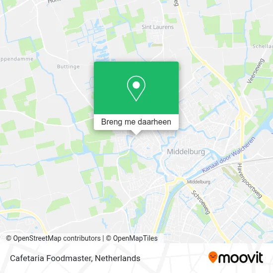 Cafetaria Foodmaster kaart