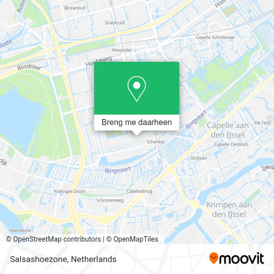 Salsashoezone kaart