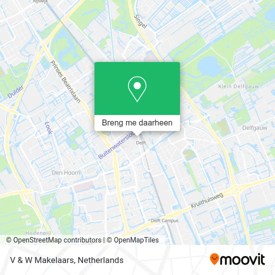 V & W Makelaars kaart
