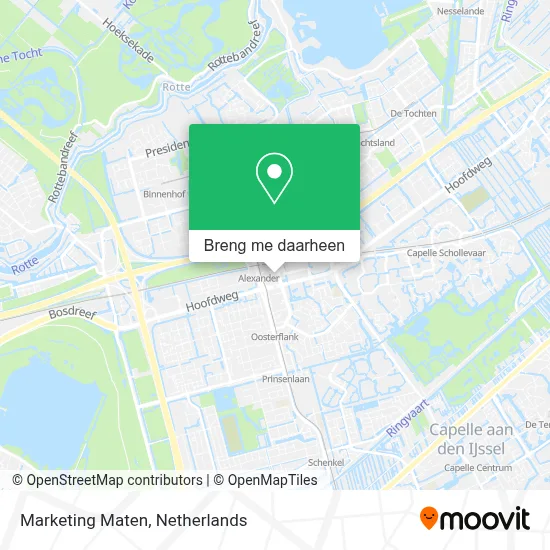 Marketing Maten kaart