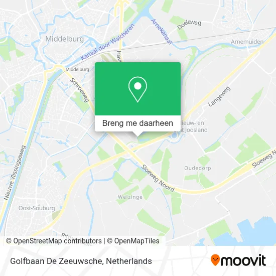 Golfbaan De Zeeuwsche kaart