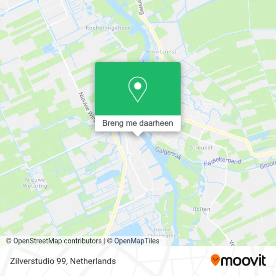 Zilverstudio 99 kaart