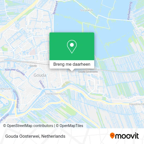 Gouda Oosterwei kaart