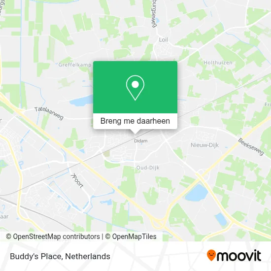 Buddy's Place kaart