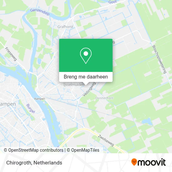 Chirogroth kaart