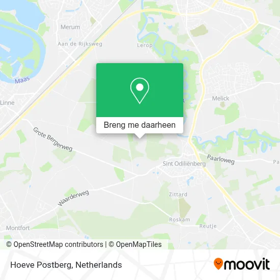 Hoeve Postberg kaart