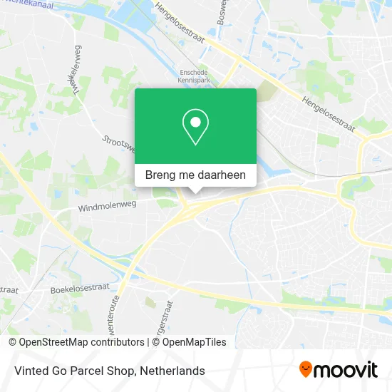 Vinted Go Parcel Shop kaart