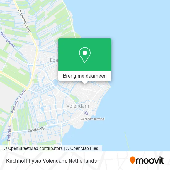 Kirchhoff Fysio Volendam kaart