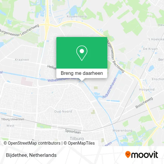 Bijdethee kaart