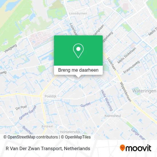 R Van Der Zwan Transport kaart