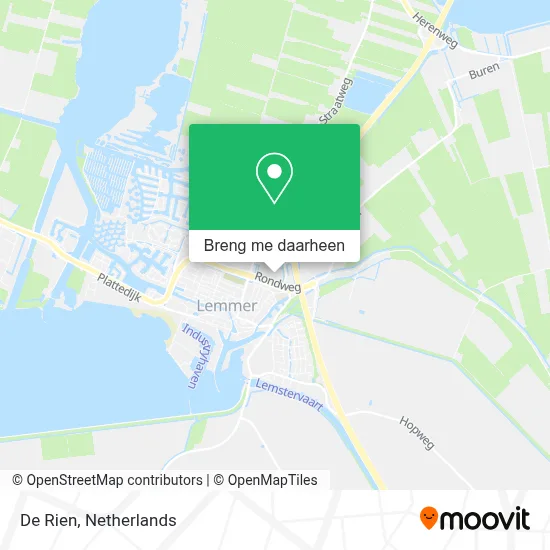 De Rien kaart