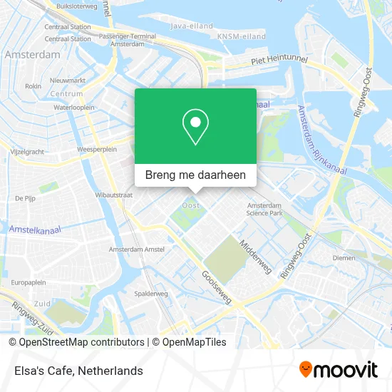 Elsa's Cafe kaart