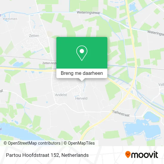 Partou Hoofdstraat 152 kaart