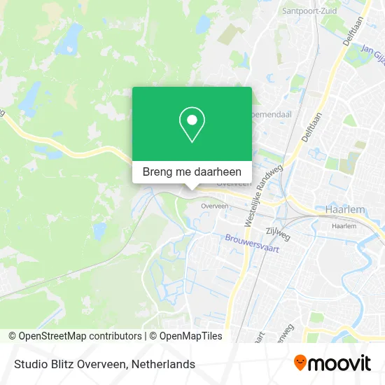 Studio Blitz Overveen kaart