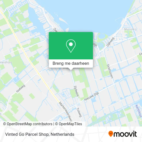 Vinted Go Parcel Shop kaart