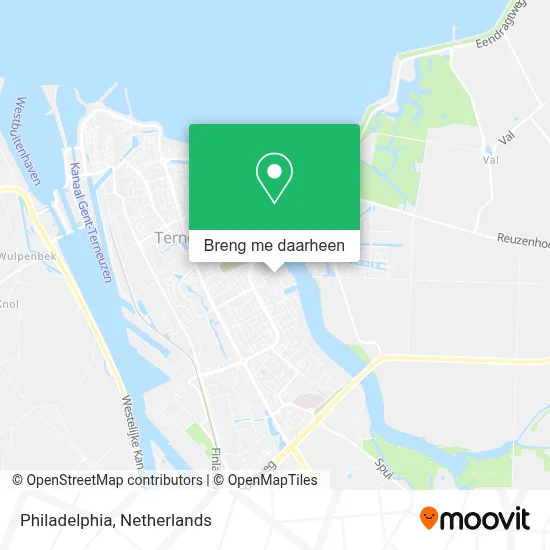 Philadelphia kaart