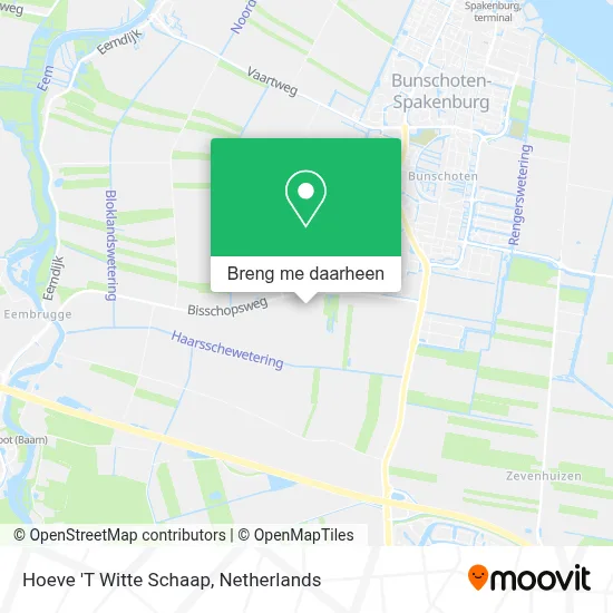 Hoeve 'T Witte Schaap kaart