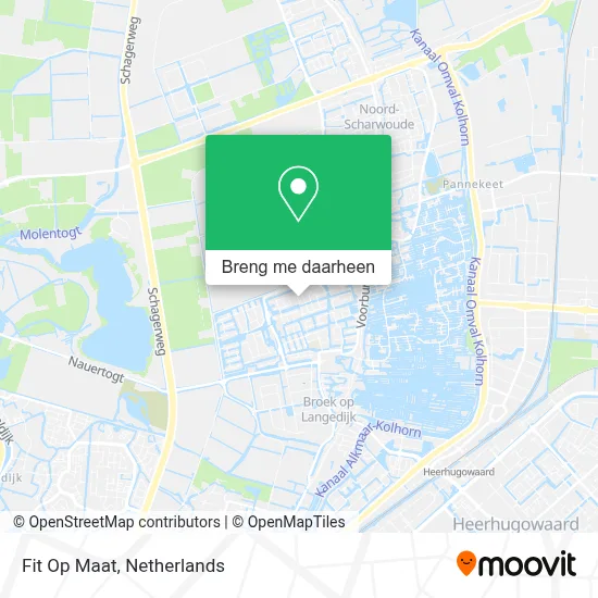 Fit Op Maat kaart