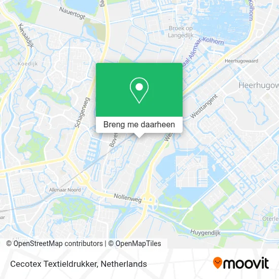 Cecotex Textieldrukker kaart