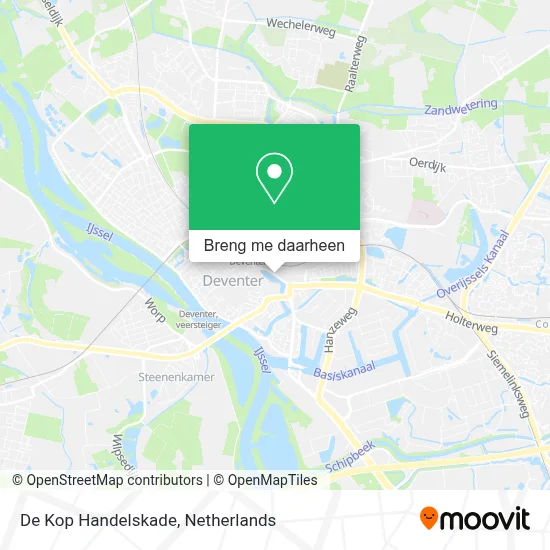 De Kop Handelskade kaart