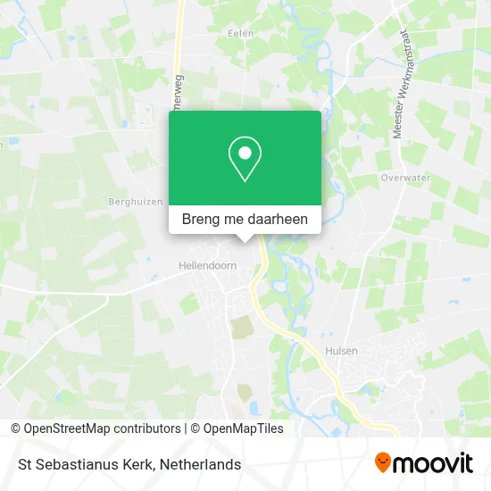 St Sebastianus Kerk kaart
