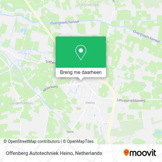 Offenberg Autotechniek Heino kaart