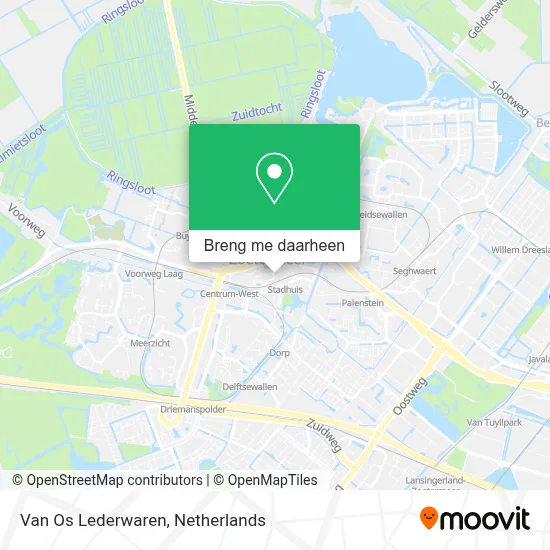 Van Os Lederwaren kaart