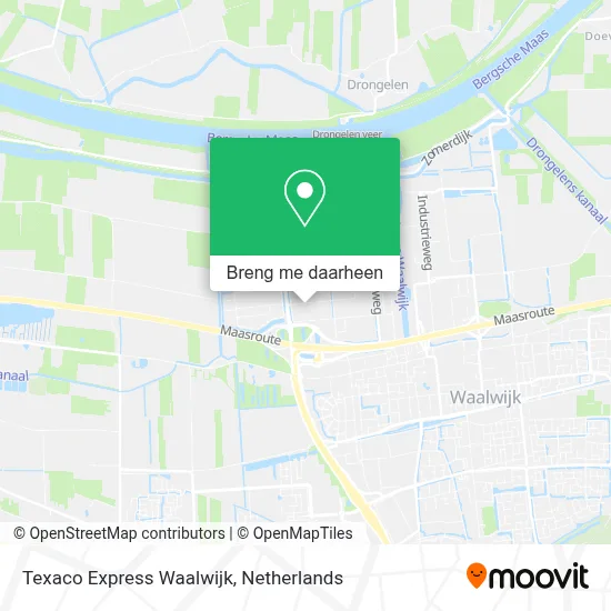 Texaco Express Waalwijk kaart