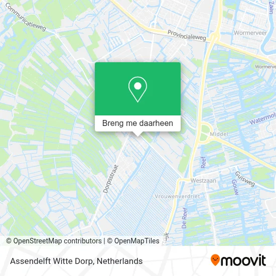 Assendelft Witte Dorp kaart