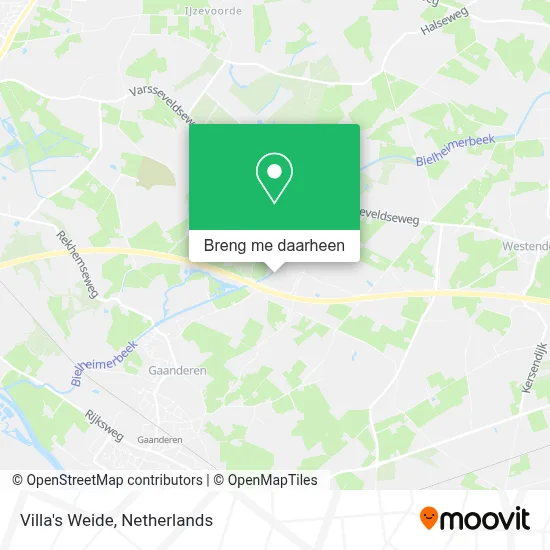 Villa's Weide kaart