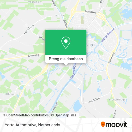 Yorta Automotive kaart