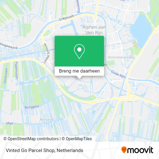 Vinted Go Parcel Shop kaart
