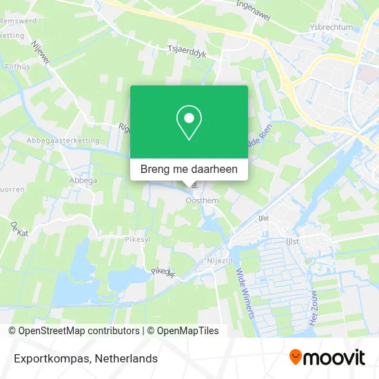 Exportkompas kaart