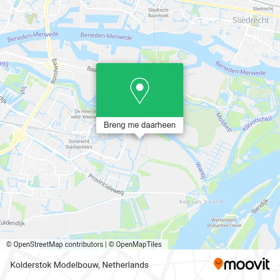 Kolderstok Modelbouw kaart