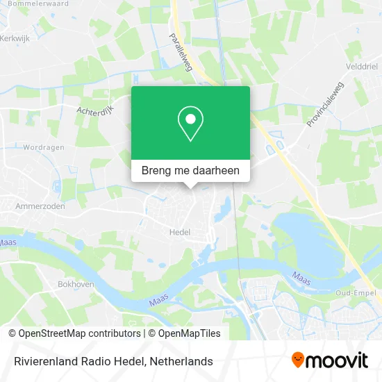 Rivierenland Radio Hedel kaart