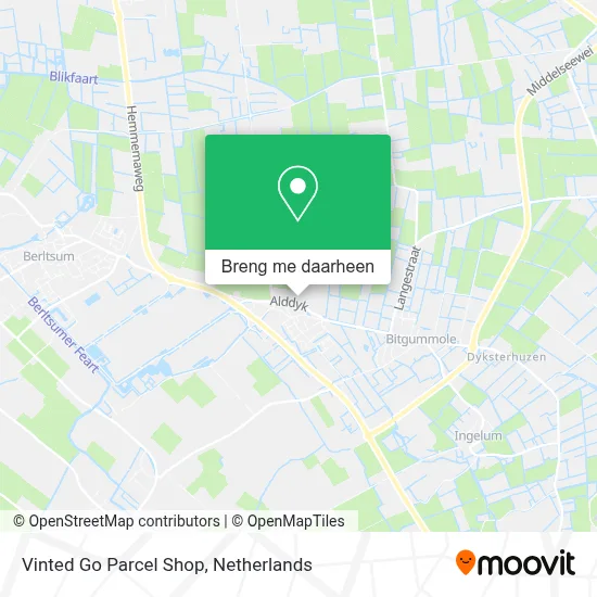 Vinted Go Parcel Shop kaart